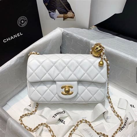 white chanel bag for sale|chanel bag white price.